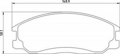 MAGNETI MARELLI 363710201307 -  Комплект тормозных колодок, дисковый тормоз